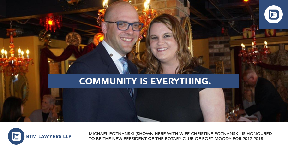 Michael Poznanski Rotary Club of Port Moody